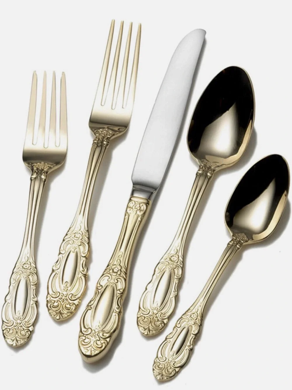 Wallace Duchess Gold 65 Piece Flatware Set